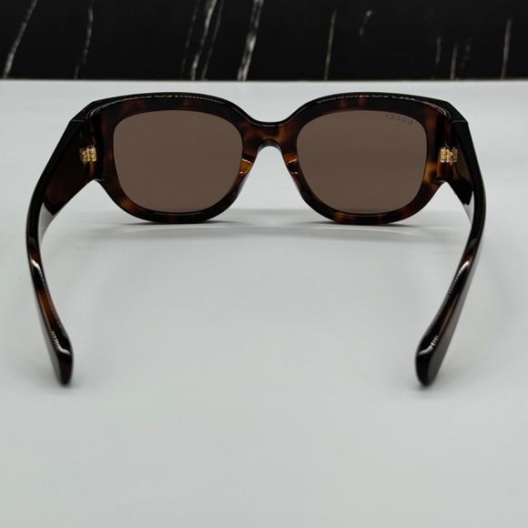 NEW GG1599SA 002 GUCCI HAVANA BROWN ROUND WOMEN GUCCI SUNGLASSES - Picture 7 of 13